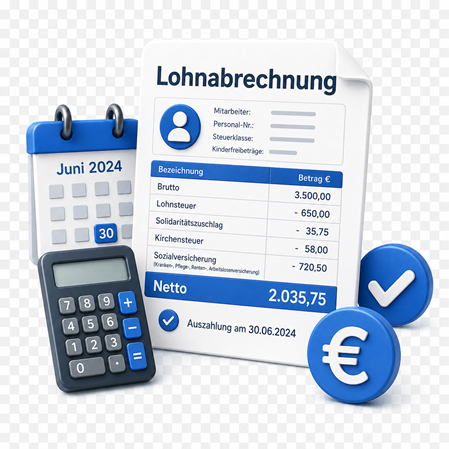 Symbolbild Lohnabrechnung